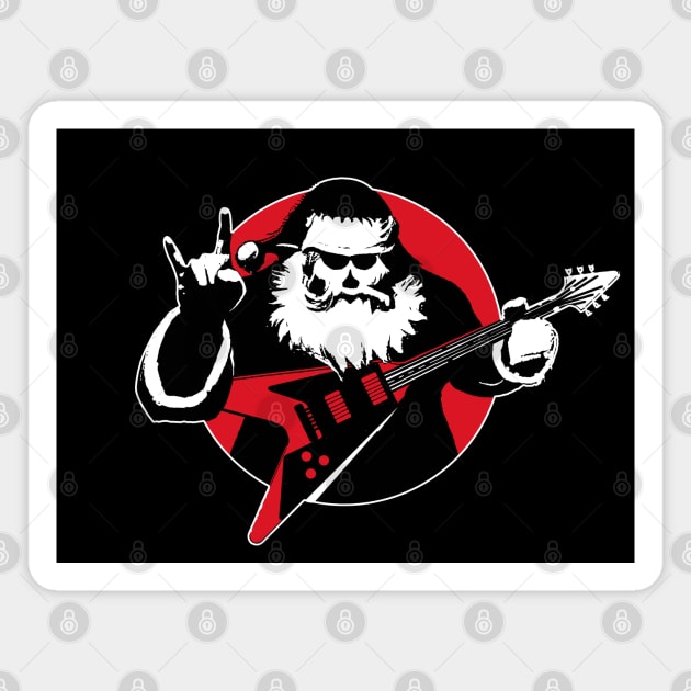 Heavy Metal Santa Claus Magnet by TMBTM